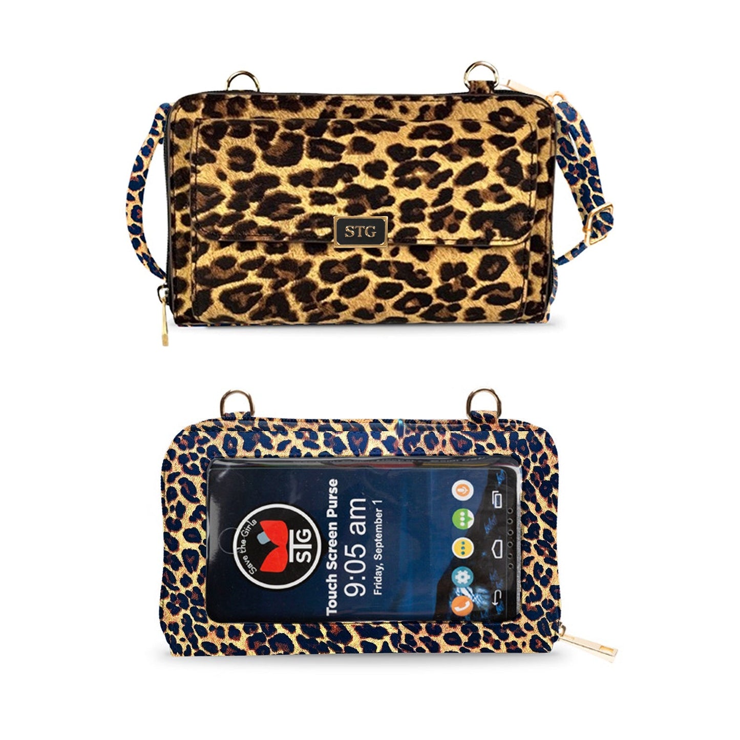 SaveTheGirls Captiva RFID Touch Screen Purse – Secure Crossbody Bag