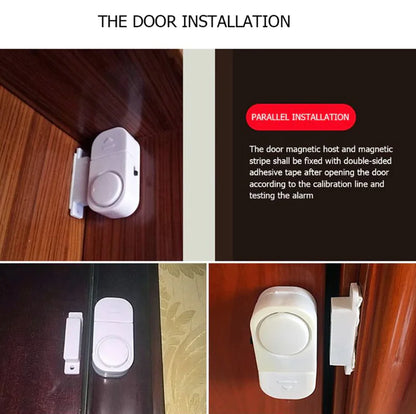 6-Pack Wireless Magnetic Door & Window Burglar Alarm System – Home Security Sensor Kit