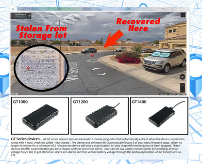 GT1510 Waterproof Wired GPS Tracker – All-Conditions, 1-Year Service Included