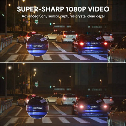 170° Wide Angle WiFi Dash Cam – 1080P HD, G-Sensor, Loop Recording, Car DVR