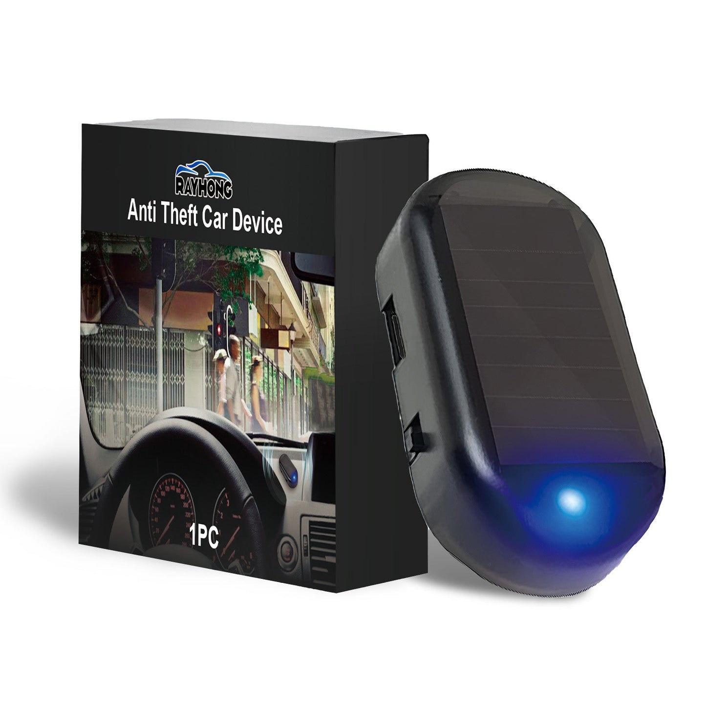 LED Anti-Theft Car Alarm Flashing Light – Induction Warning, Wiring Refit