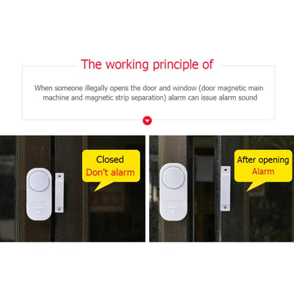 6-Pack Wireless Magnetic Door & Window Burglar Alarm System – Home Security Sensor Kit