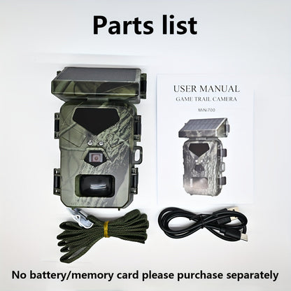 Solar Infrared Wildlife & Security Trail Camera – 20MP, Night Vision, Weatherproof