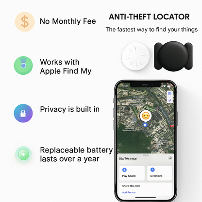 Track Tag Bluetooth Item Tracker – Compact, Keychain Compatible, Find My Network