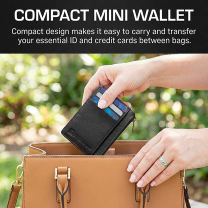 ID Stronghold RFID Secure Ultimate Mini Wallet – Slim, Unisex, Contactless Protection