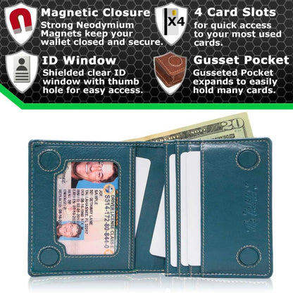 ID Stronghold Waltlet – Maximum Storage RFID Secure Minimalist Wallet, Unisex