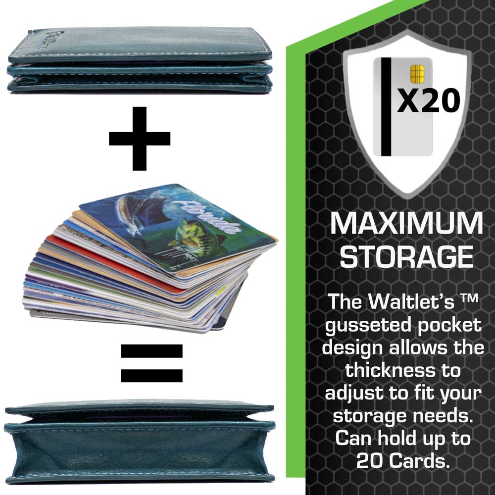 ID Stronghold Waltlet – Maximum Storage RFID Secure Minimalist Wallet, Unisex