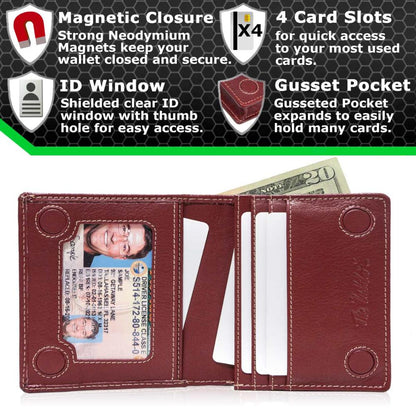 ID Stronghold Waltlet – Maximum Storage RFID Secure Minimalist Wallet, Unisex