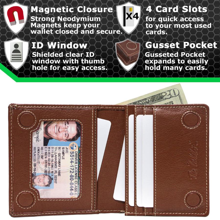 ID Stronghold Waltlet – Maximum Storage RFID Secure Minimalist Wallet, Unisex
