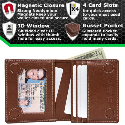 ID Stronghold Waltlet – Maximum Storage RFID Secure Minimalist Wallet, Unisex