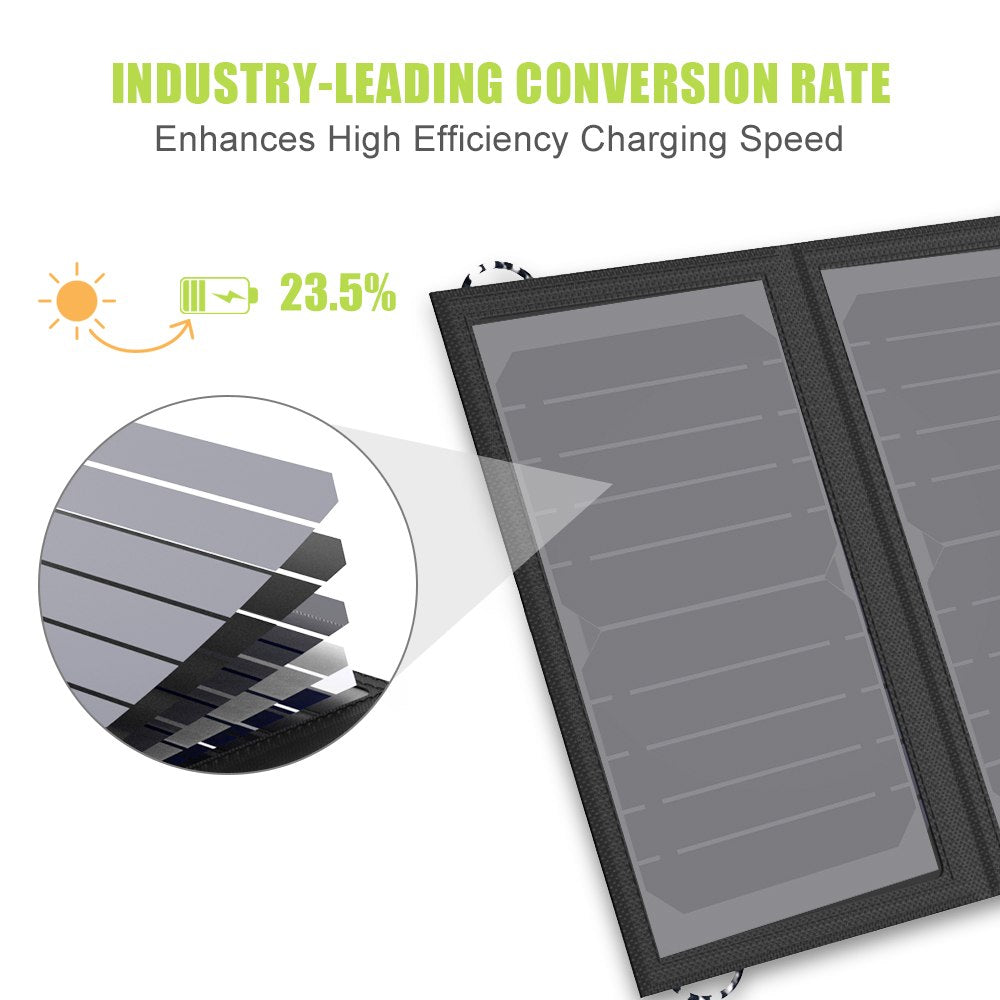 10W 5V Portable Solar Panel Charger – Outdoor Hiking & Emergency Phone Charging