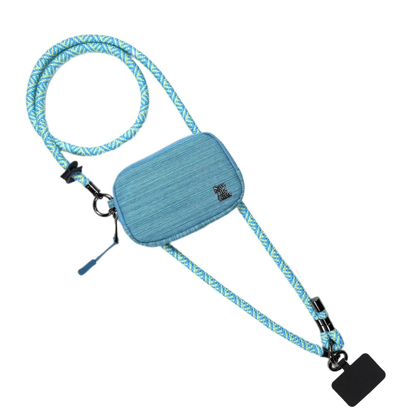 SaveTheGirls Active Crossbody Bag with RFID Pouch – Single Rope Strap