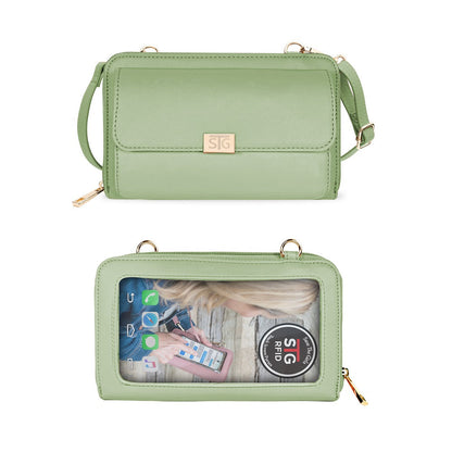 SaveTheGirls Captiva RFID Touch Screen Purse – Secure Crossbody Bag