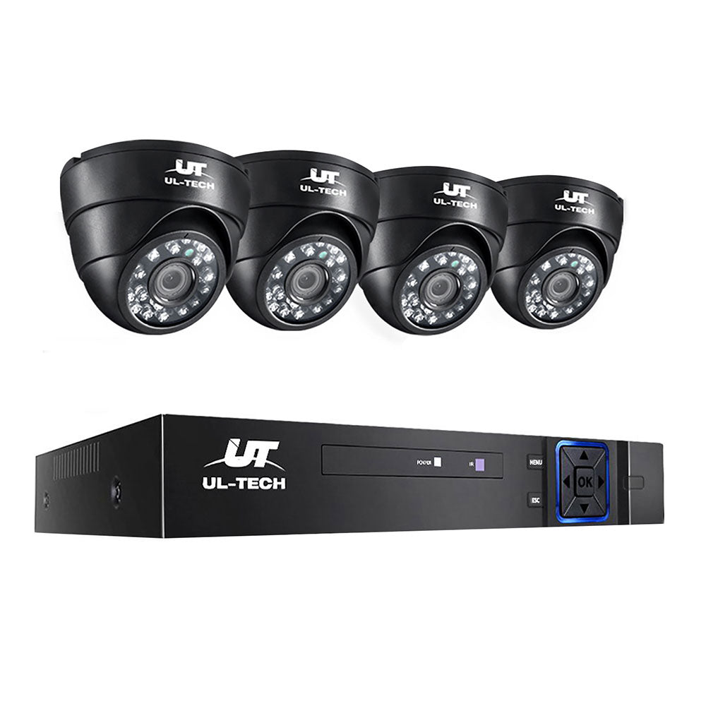 NNEDSZ - CCTV Security Camera Home System DVR 1080P IP Long Range 4 Dome Cameras-0