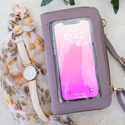 SaveTheGirls Captiva RFID Touch Screen Purse – Secure Crossbody Bag
