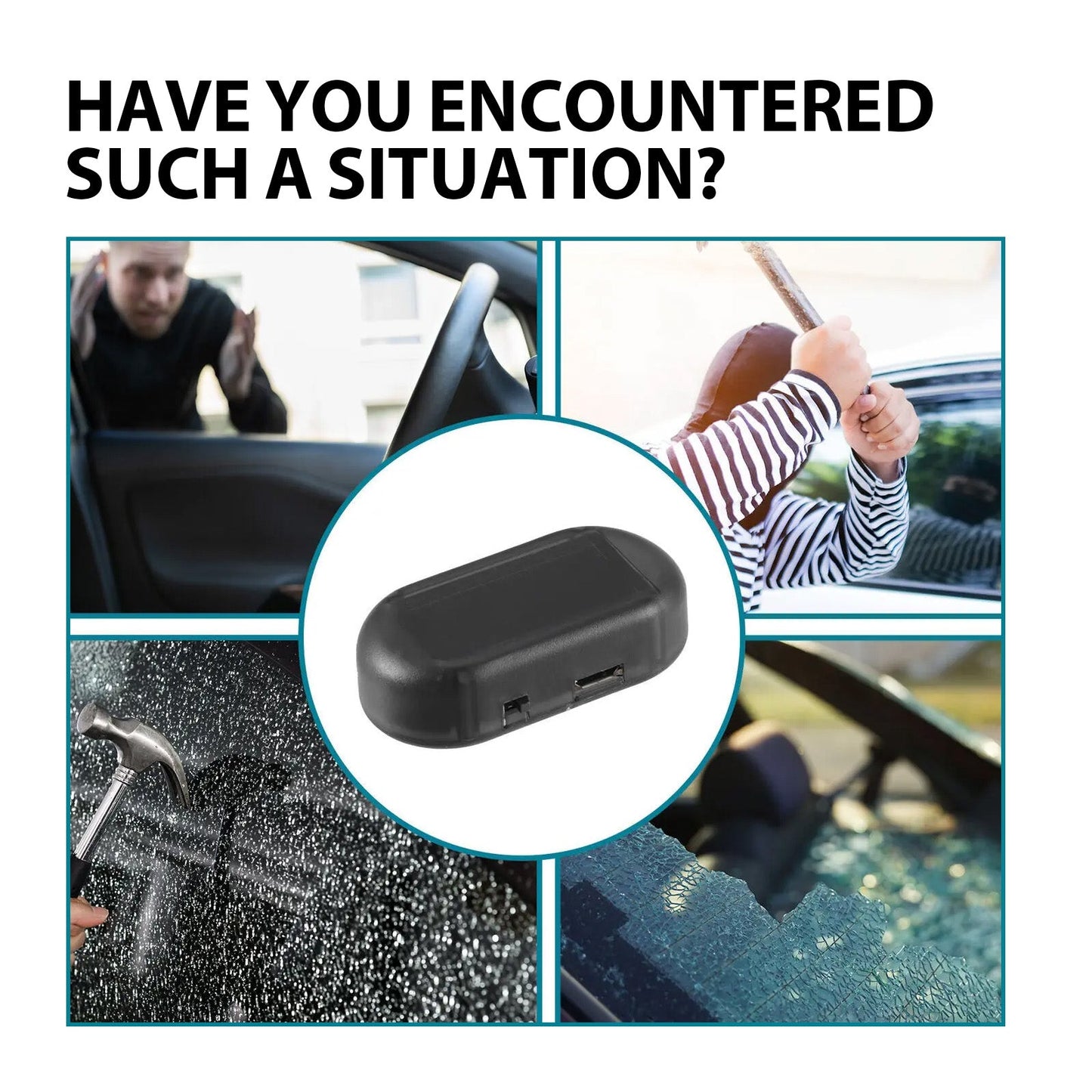 LED Anti-Theft Car Alarm Flashing Light – Induction Warning, Wiring Refit