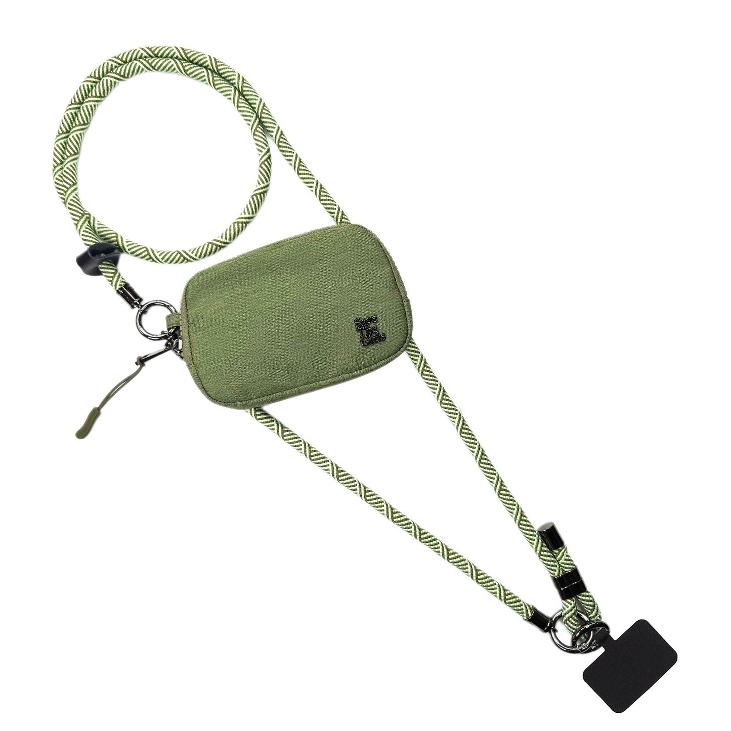SaveTheGirls Active Crossbody Bag with RFID Pouch – Single Rope Strap