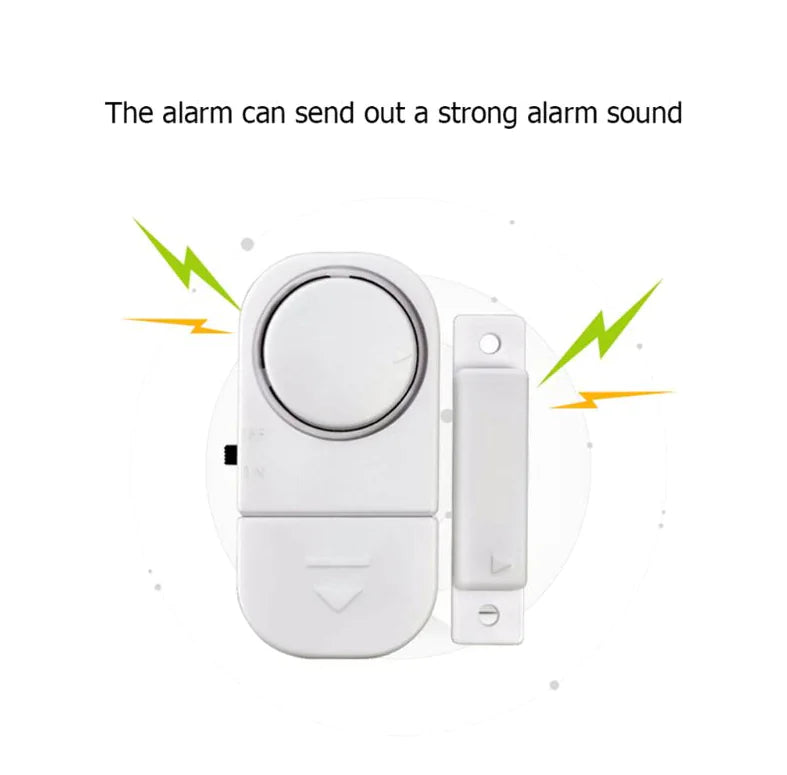 6-Pack Wireless Magnetic Door & Window Burglar Alarm System – Home Security Sensor Kit