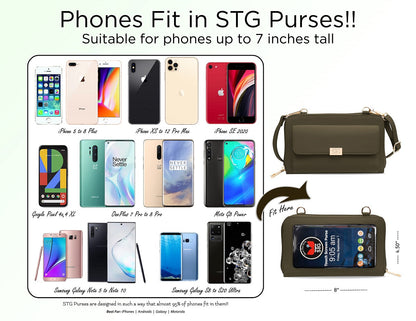SaveTheGirls Captiva RFID Touch Screen Purse – Secure Crossbody Bag