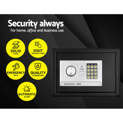 UL-Tech 16L Electronic Security Safe Box – Digital Lock, Home & Office Valuables Storage