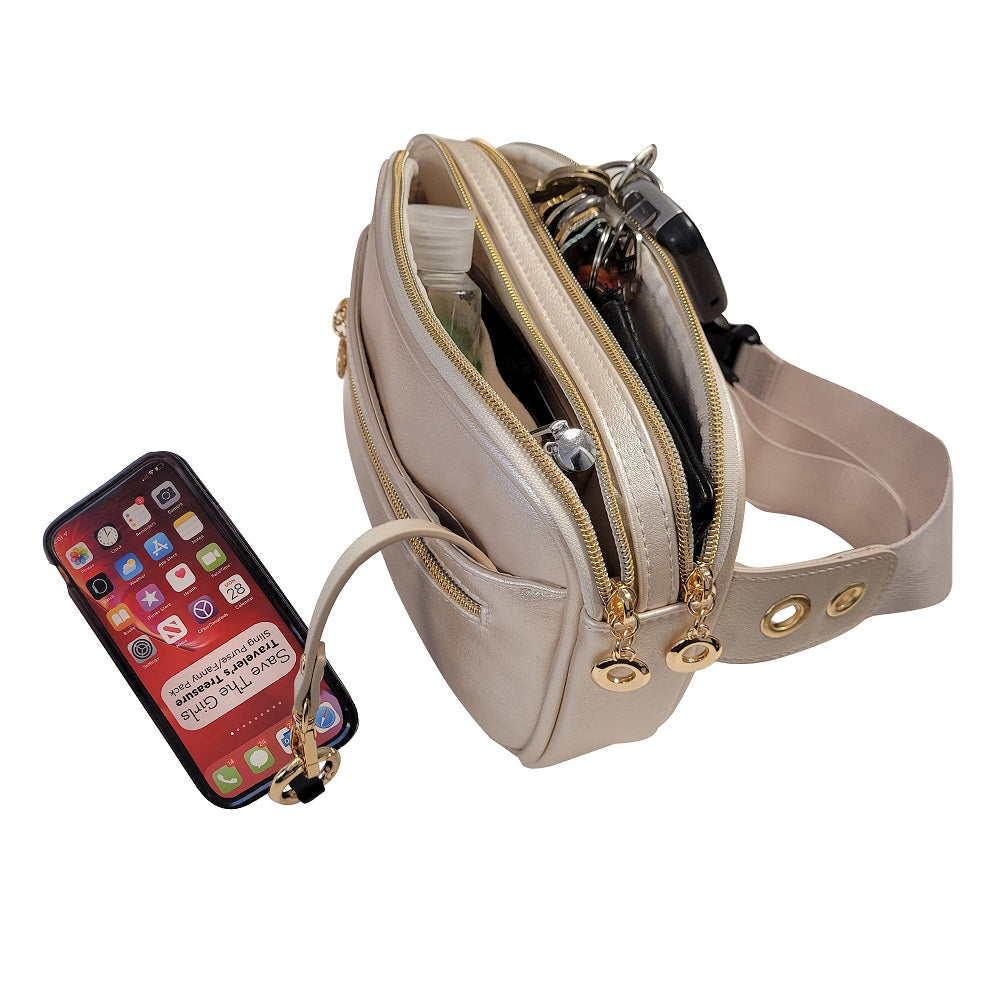 SaveTheGirls Travelers Treasure RFID-Blocking Travel Bag
