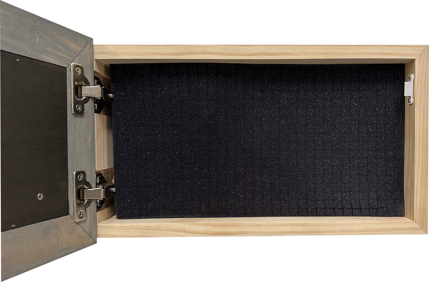 Midnight Wolf Hidden Gun Safe Concealed Furniture, Handcrafted Gun Concealment Decor, Hidden Gun Shelf with Magnetic Lock, Quick Access, Hidden Wall Safe for Secure Storage