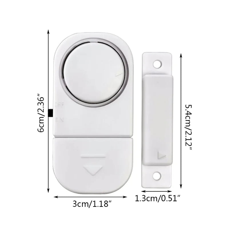 6-Pack Wireless Magnetic Door & Window Burglar Alarm System – Home Security Sensor Kit