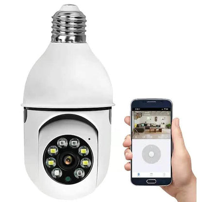 Bulb Camera Security Monitor – Hidden WiFi Surveillance, 360° View, Smart Home