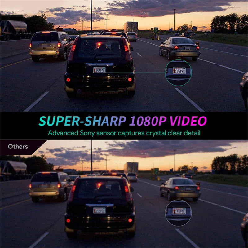 170° Wide Angle WiFi Dash Cam – 1080P HD, G-Sensor, Loop Recording, Car DVR