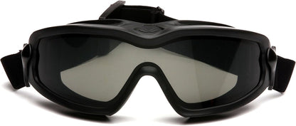 Pyramex V2G Plus Anti-Fog Safety Goggles – Dual Gray Lens Tactical Eye Protection