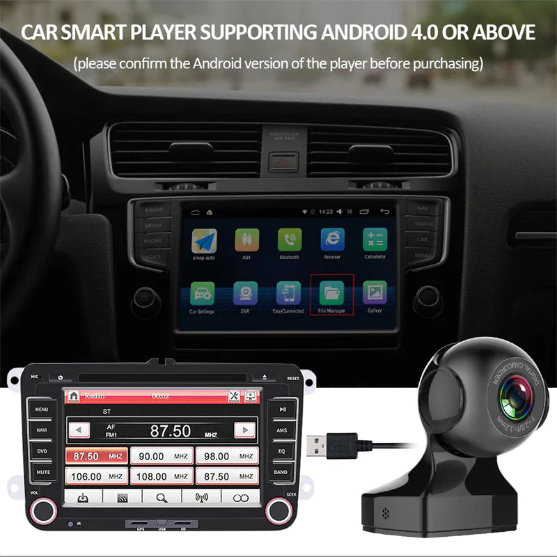 170° Wide Angle WiFi Dash Cam – 1080P HD, G-Sensor, Loop Recording, Car DVR