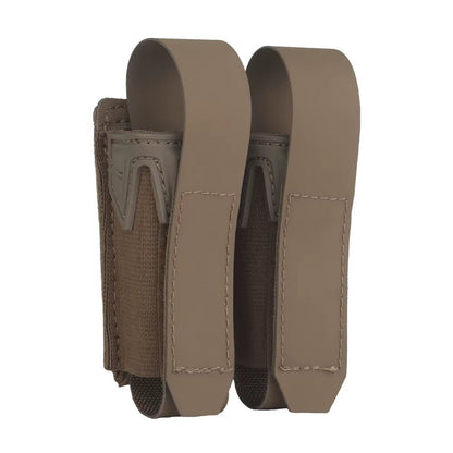 Signal & Steel Convertible 9mm Pistol Mag Pouch – MOLLE Single Magazine Holder (Covered or Open)