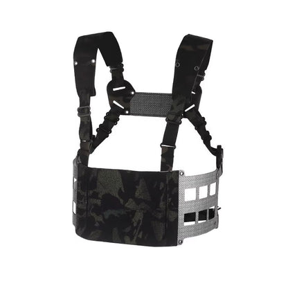 Signal & Steel Extended Chest Rig V2 – MOLLE Modular Front Rig with Admin Storage