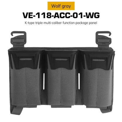 Signal & Steel K-Style Multi-Caliber Triple Mag Placard – 5.56 / SMG Magazine Panel for Plate Carriers