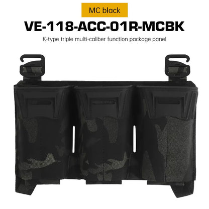Signal & Steel K-Style Multi-Caliber Triple Mag Placard – 5.56 / SMG Magazine Panel for Plate Carriers