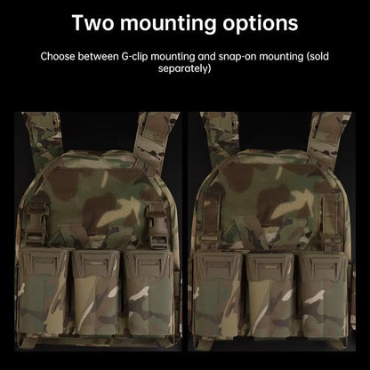 Signal & Steel K-Style Multi-Caliber Triple Mag Placard – 5.56 / SMG Magazine Panel for Plate Carriers