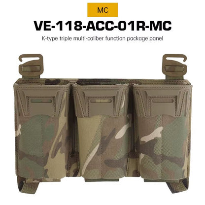 Signal & Steel K-Style Multi-Caliber Triple Mag Placard – 5.56 / SMG Magazine Panel for Plate Carriers