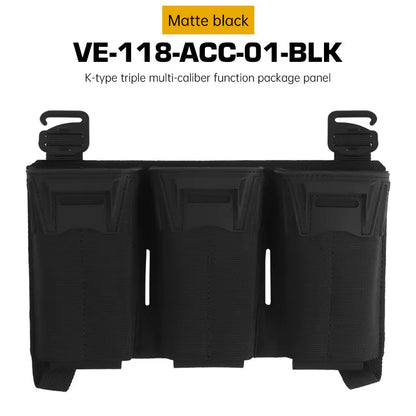 Signal & Steel K-Style Multi-Caliber Triple Mag Placard – 5.56 / SMG Magazine Panel for Plate Carriers