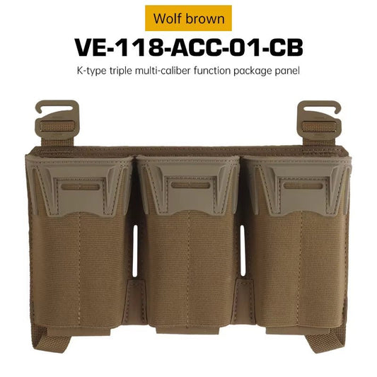 Signal & Steel K-Style Multi-Caliber Triple Mag Placard – 5.56 / SMG Magazine Panel for Plate Carriers