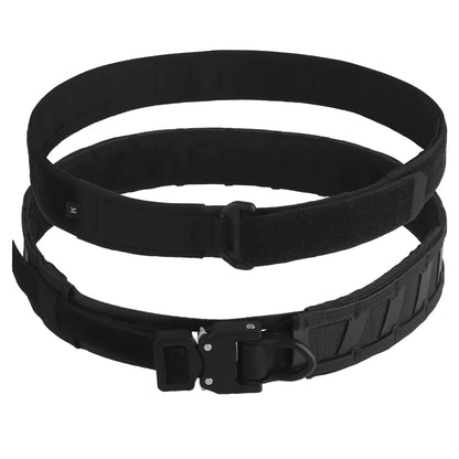 Signal & Steel Magnetic MOLLE Battle Belt – Double-Layer Tactical Belt System for Airsoft Loadouts