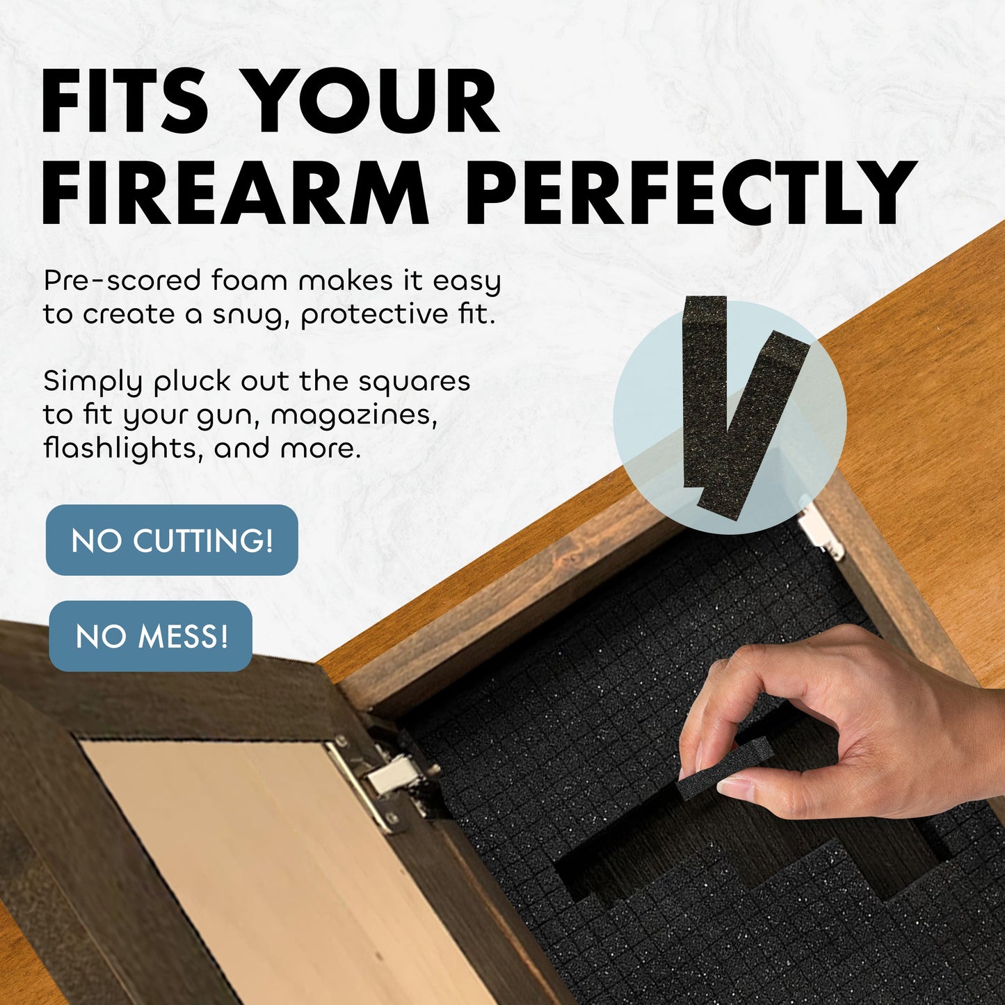 American Flag Hidden Gun Storage Cabinet - Stand For The Flag, Kneel For The Cross Concealed Gun Storage