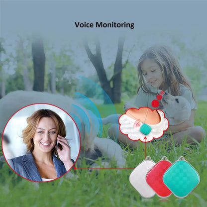 Mini Personal GPS Tracker for Kids – Real-Time Location, Listening Device, Compact