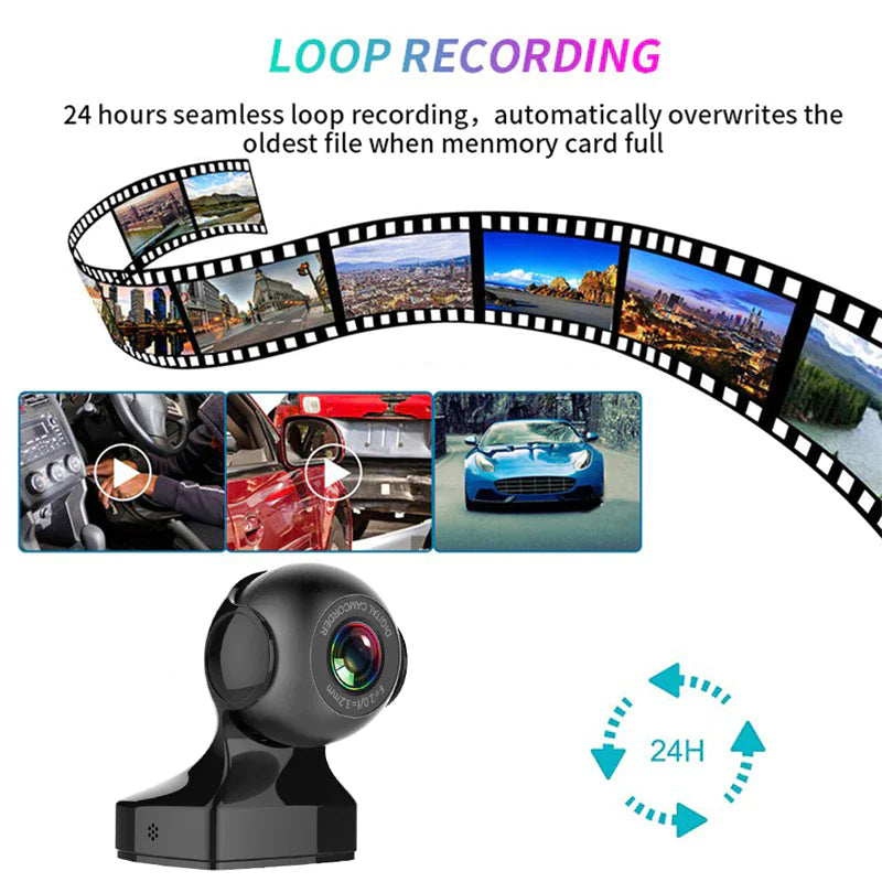 170° Wide Angle WiFi Dash Cam – 1080P HD, G-Sensor, Loop Recording, Car DVR